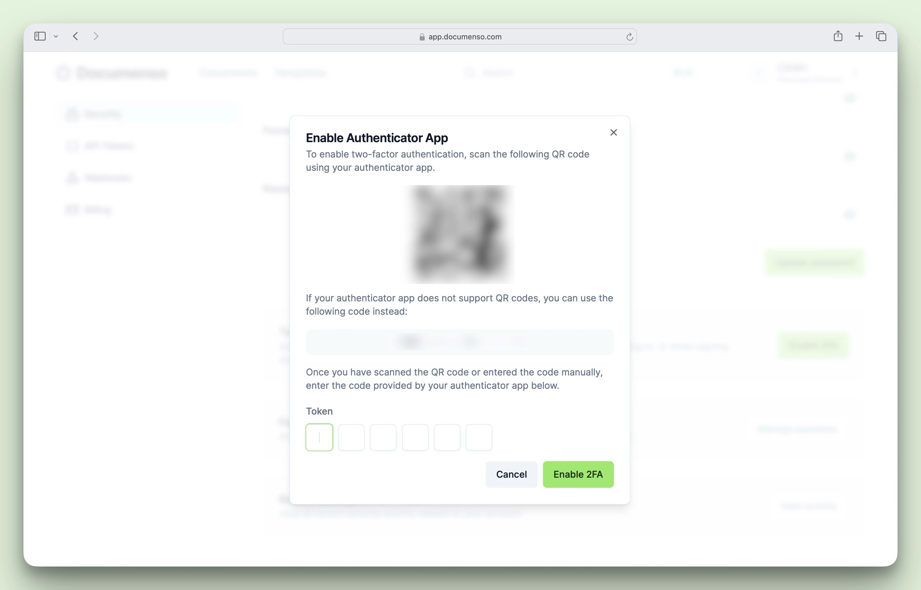Enable two-factor authentication