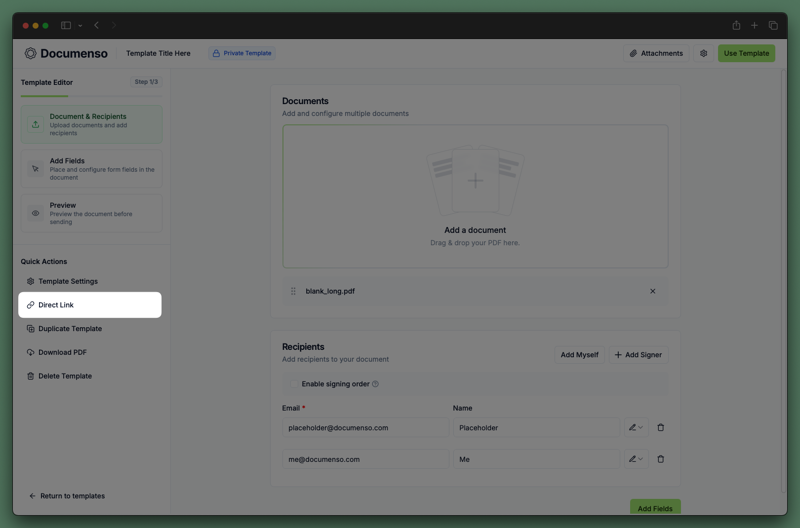 Document direct link