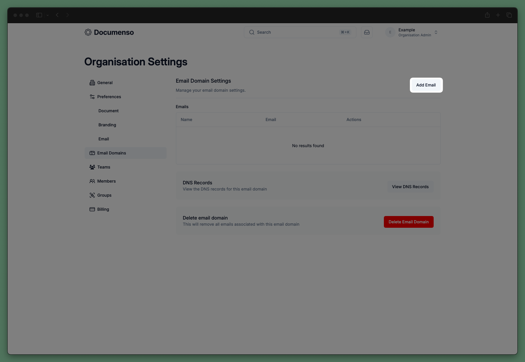 Create email